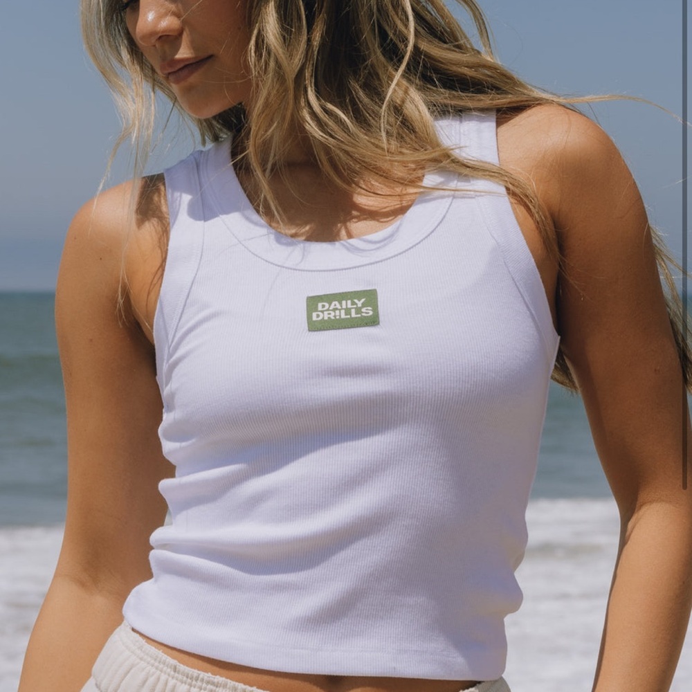 Daily Drills Classic White Tank Top